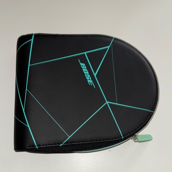 Bose Headphone Case Freestyle Blue Teal Zipper Vintage Retro 80s - Picture 1 of 5